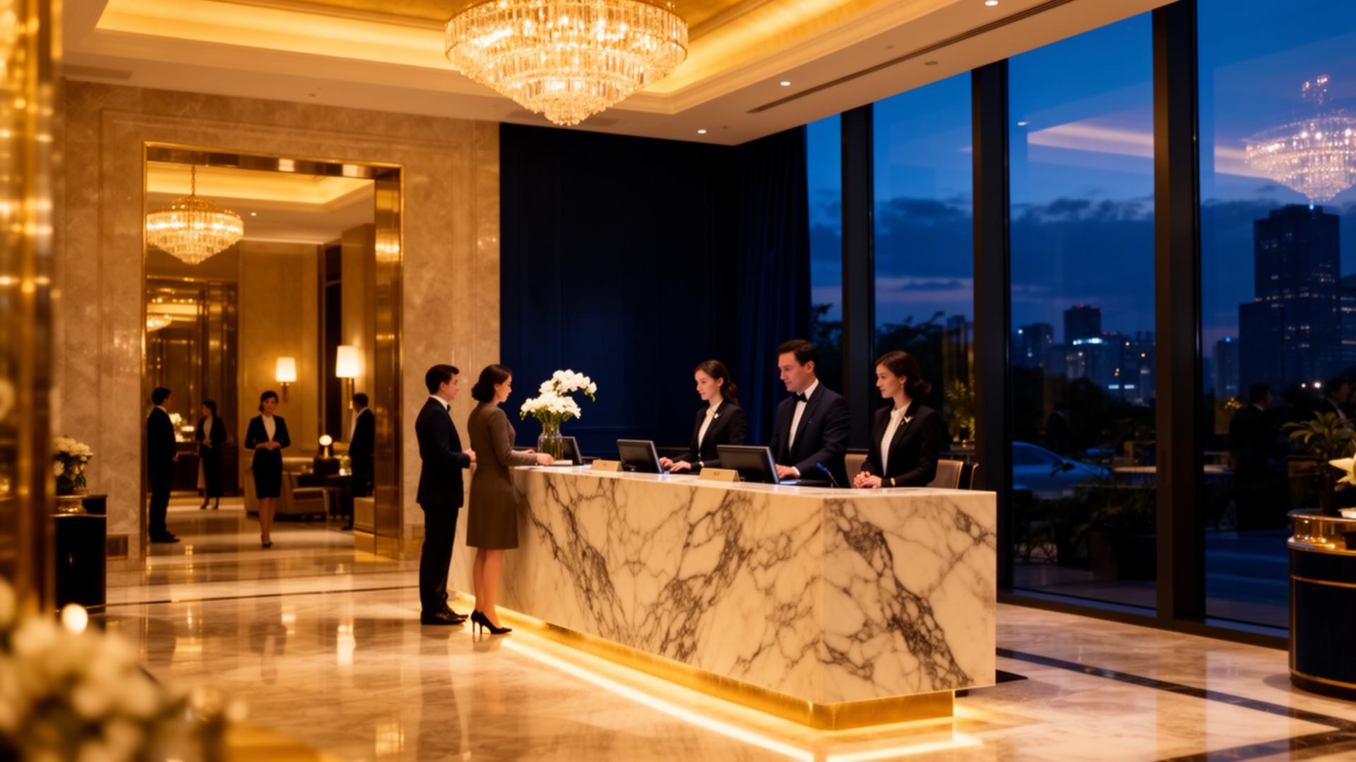 Lobby de hotel premium
